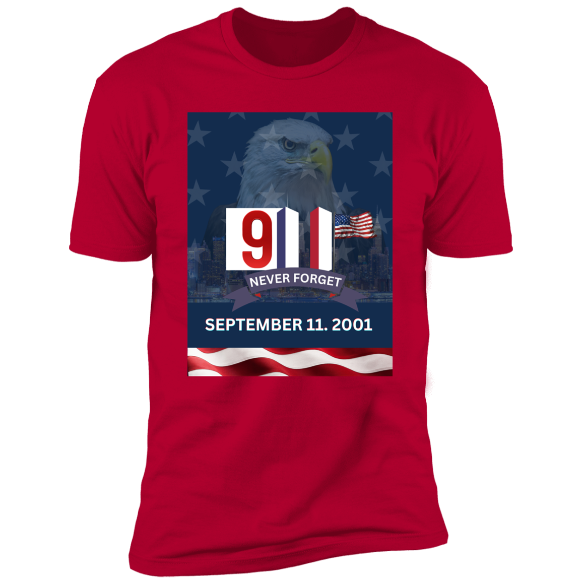 911 Never Forget Eagle Tshirt