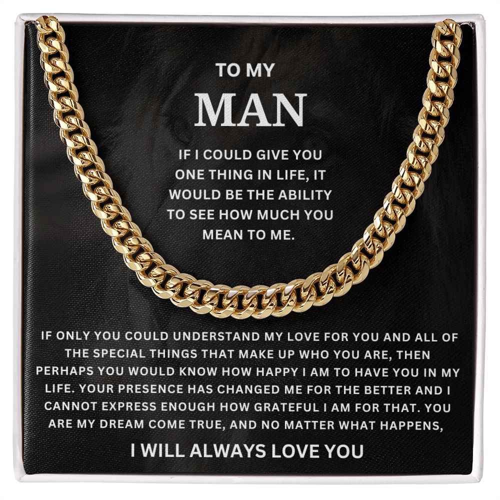 To my Man lion - Cuban Link