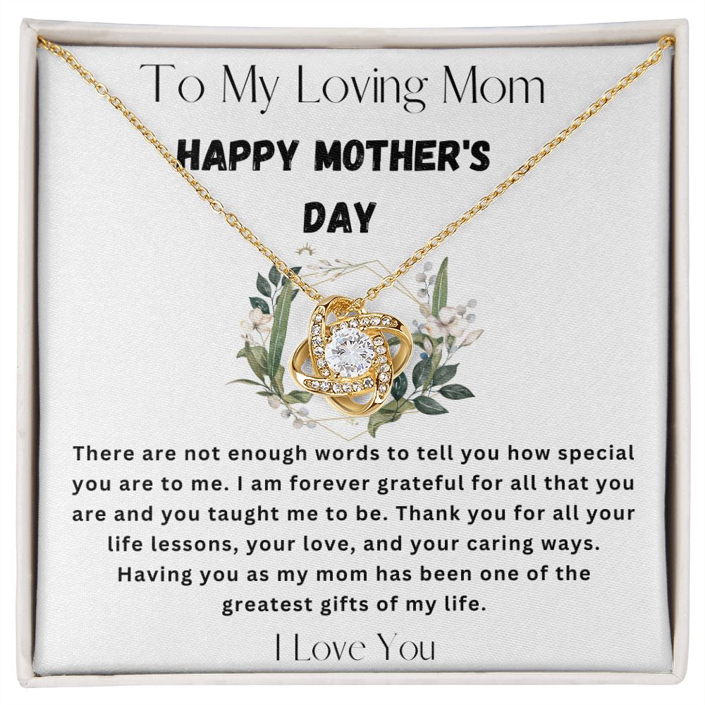 Happy Mother's Day Love Knot Necklace