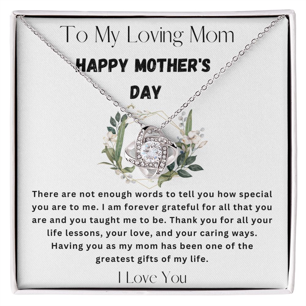 Happy Mother's Day Love Knot Necklace