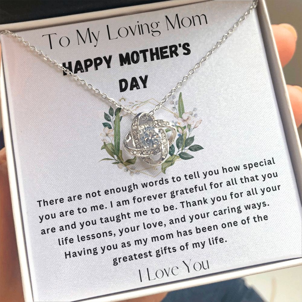 Happy Mother's Day Love Knot Necklace