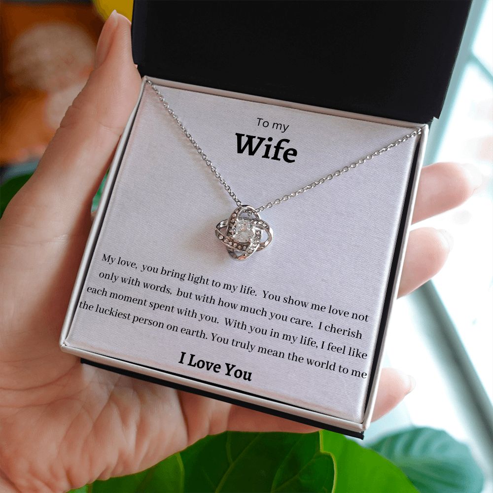 To my Wife - Love knot necklace