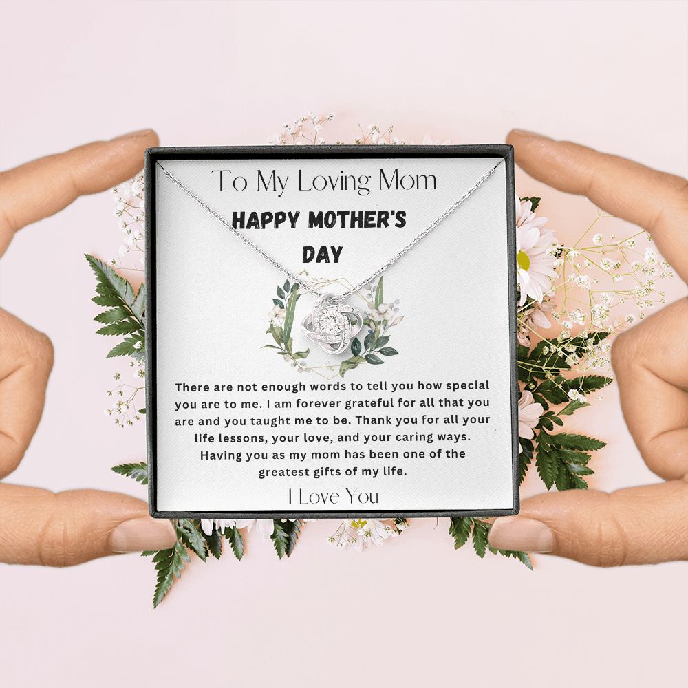 Happy Mother's Day Love Knot Necklace