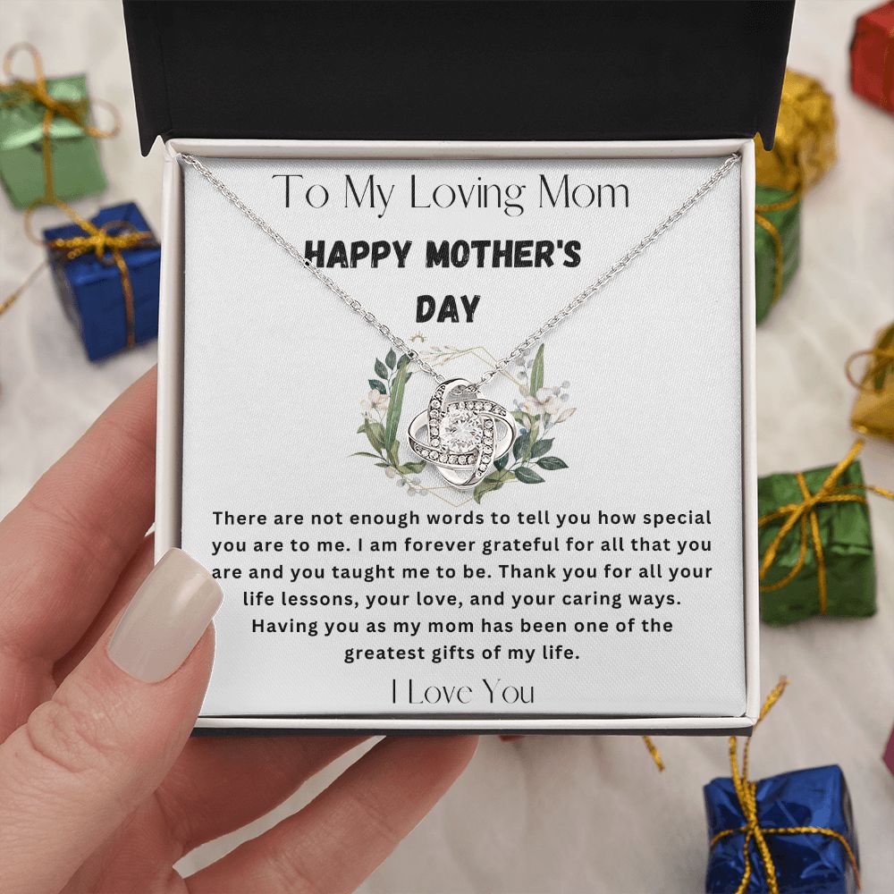 Happy Mother's Day Love Knot Necklace